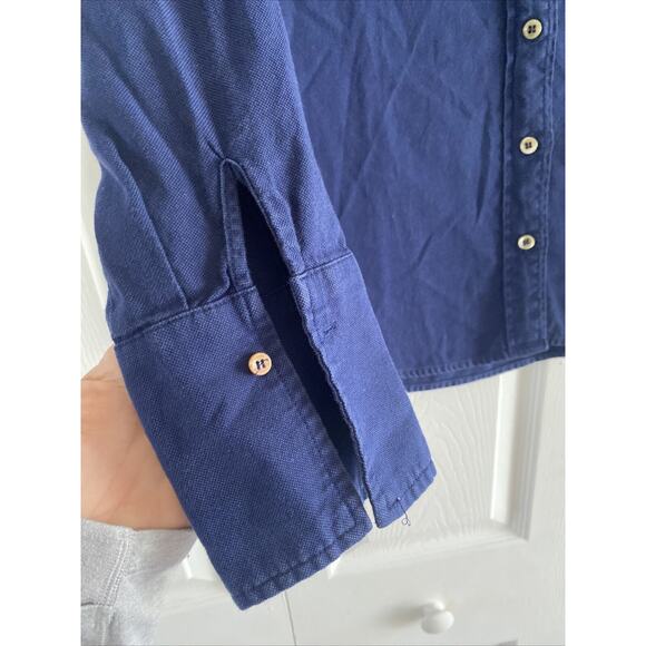 J Crew Womens 6 Navy Laura Femme Fit Button Down Collared Long Sleeve Career - Picture 2 of 5